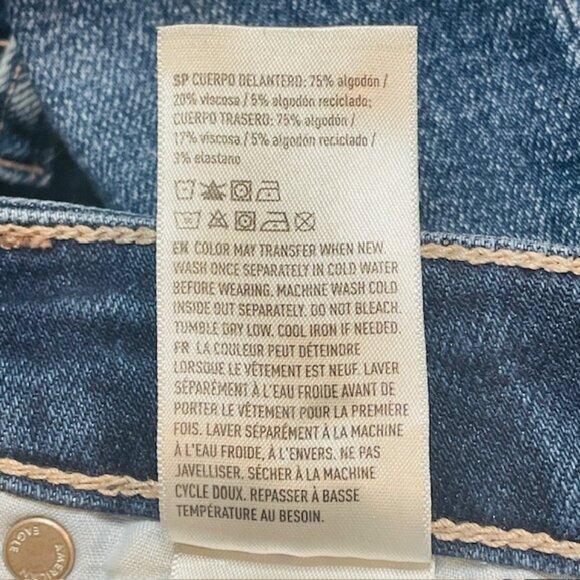 AMERICAN EAGLE Strigid High-Rise Distressed Mom Jeans with Floral Embroidery - Picture 13 of 13